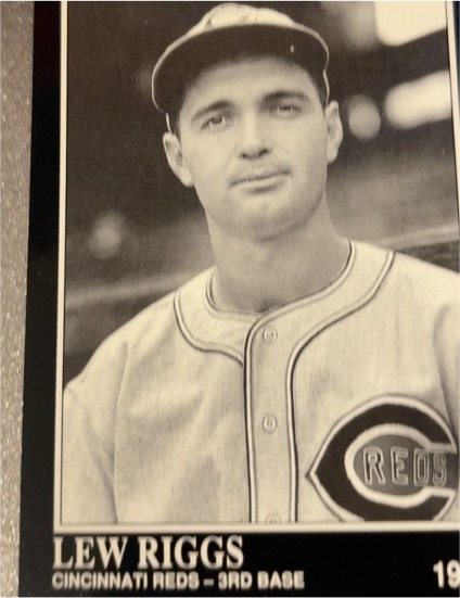 1936 Cincinnati Reds Lew Riggs Baseball Photo — front