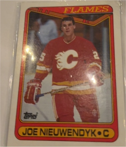 1990-91 Topps #87 Joe Nieuwendyk Calgary Flames — front