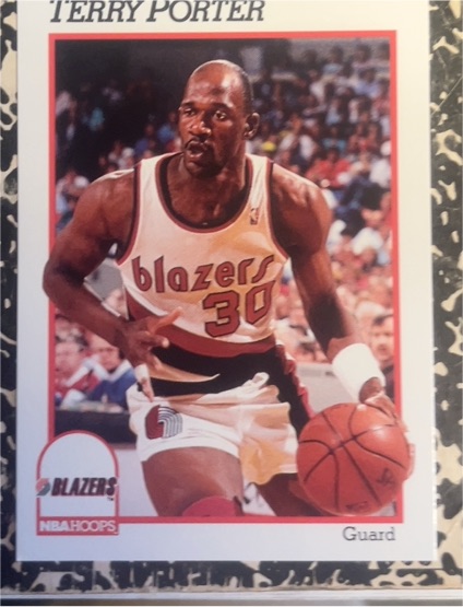 1991-92 NBA Hoops #177 Terry Porter — front