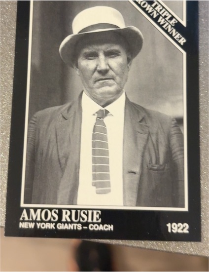 1992 The Sporting News Conlon Collection #535 Amos Rusie — front
