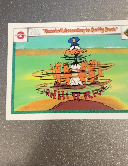 1990 Upper Deck Comic Ball #562 Baseball According to Daffy Duck — front