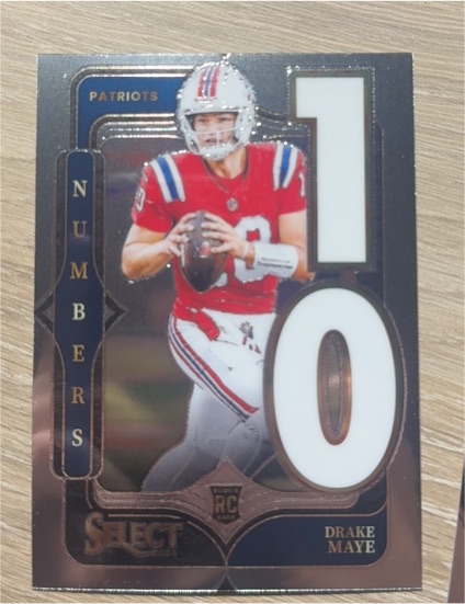 2024 Panini Select #20 Drake Maye Select Numbers — front
