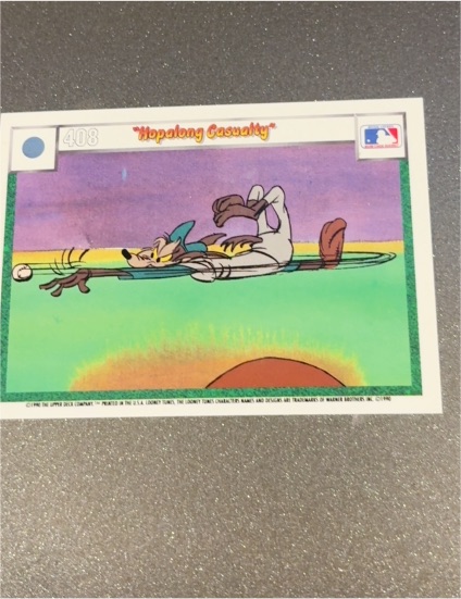 1990 Upper Deck Looney Tunes #408 Hopalong Casualty Wile E. Coyote — front