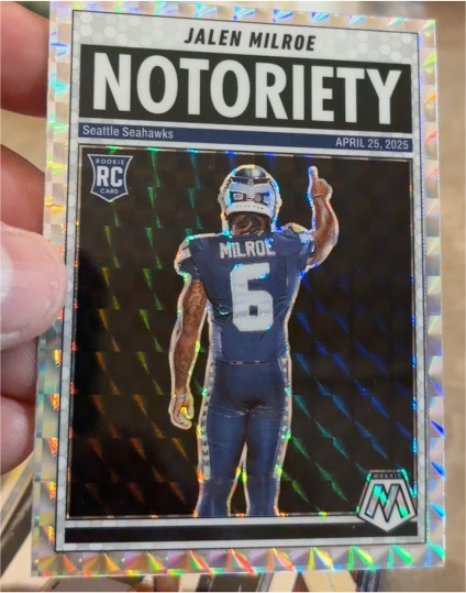 2025 Panini Mosaic #15 Jalen Milroe Notoriety — front