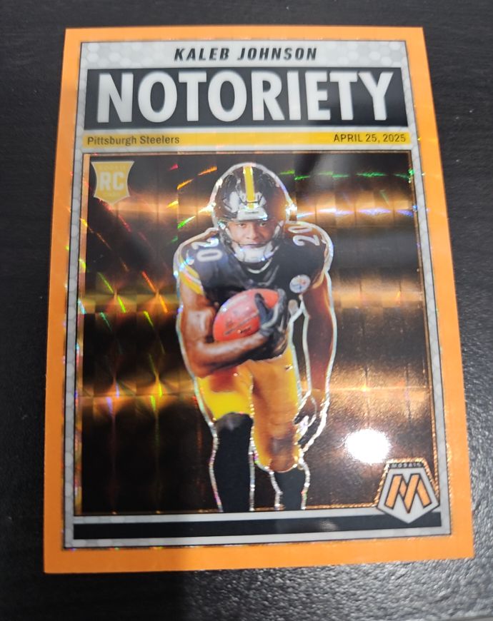 2025 Panini Mosaic #22 Kaleb Johnson Notoriety — front
