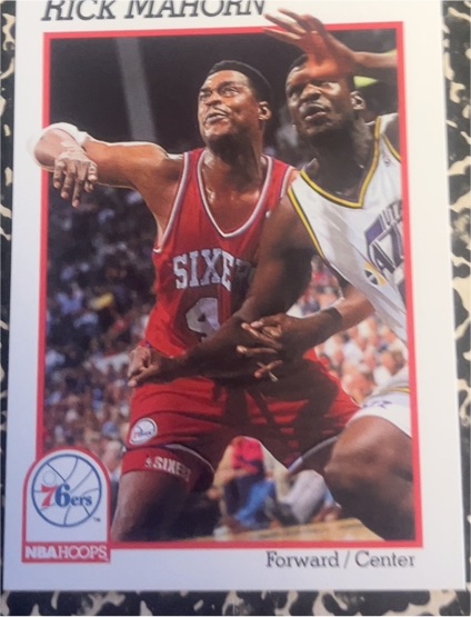 1991-92 Hoops #162 Rick Mahorn Philadelphia 76ers — front