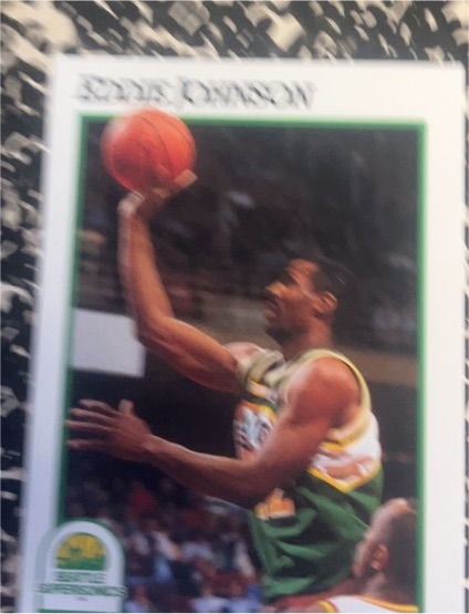 1991 Hoops #199 Eddie Johnson — front