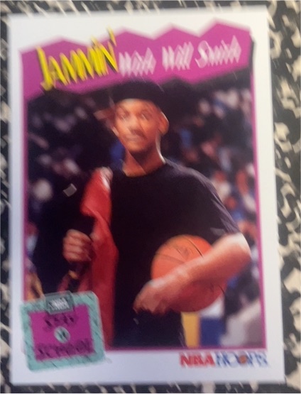 1991-92 NBA Hoops #325 Jammin' with Will Smith — front