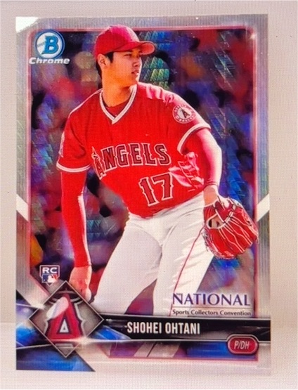 2018 Bowman Chrome National Convention #BNR-SO Shohei Ohtani — front