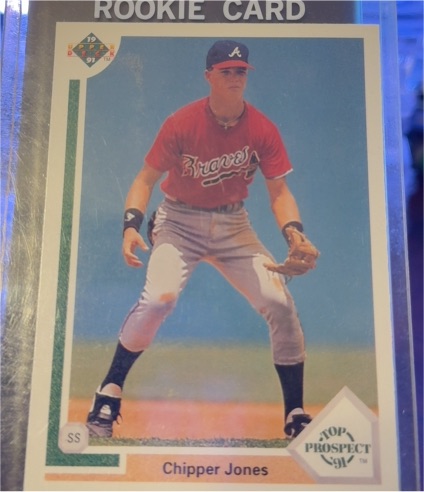 1991 Upper Deck #55 Chipper Jones — front