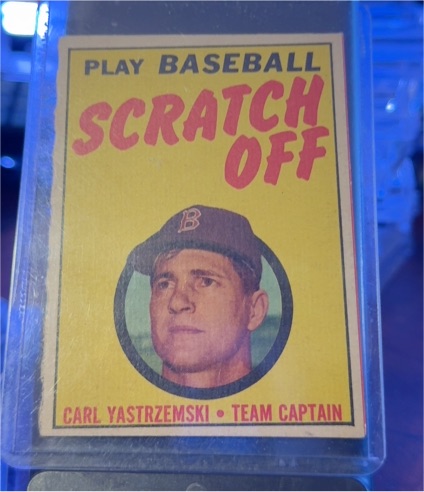 1970 Topps Play Baseball Scratch Off #NNO Carl Yastrzemski — front