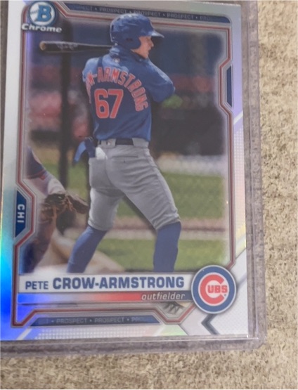 2021 Bowman Chrome Draft #BDC-12 Pete Crow-Armstrong — front