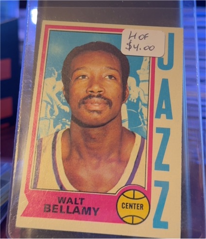 1974-75 Topps #65 Walt Bellamy — front