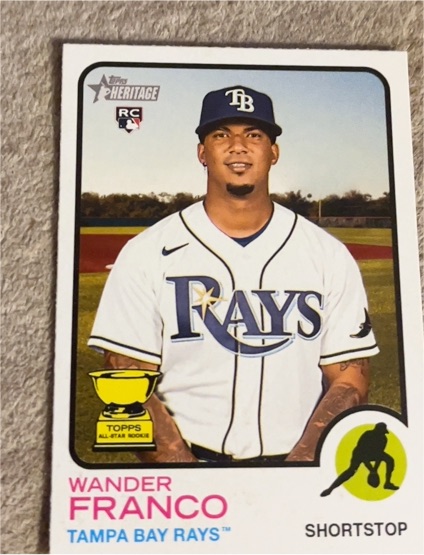 2022 Topps Heritage #347 Wander Franco — front