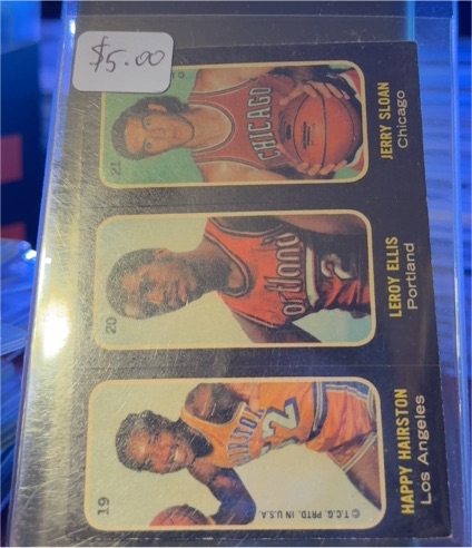 1971 Topps Trios Stickers #19-20-21 Happy Hairston/Leroy Ellis/Jerry Sloan — front