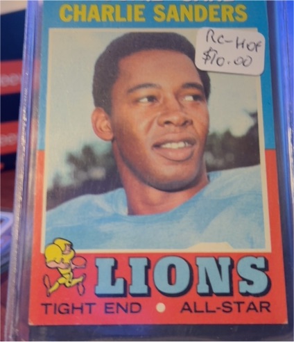 1971 Topps #210 Charlie Sanders RC — front