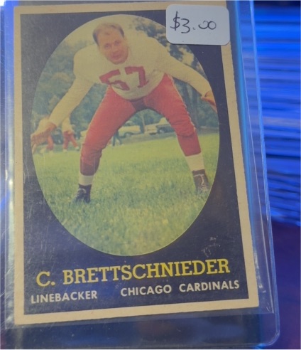 1958 Topps #28 Carl Brettschneider — front