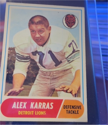 1968 Topps #130 Alex Karras — front