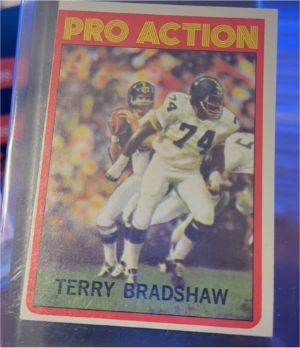 1972 Topps #120 Terry Bradshaw Pro Action — front