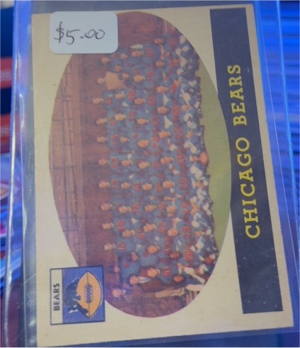 1958 Topps #29 Chicago Bears — front