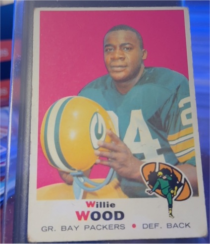 1969 Topps #168 Willie Wood — front