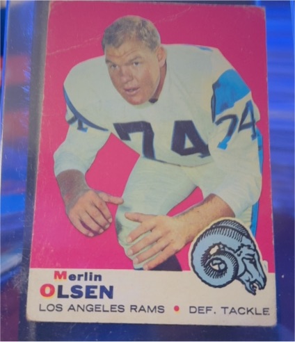 1969 Topps #34 Merlin Olsen — front