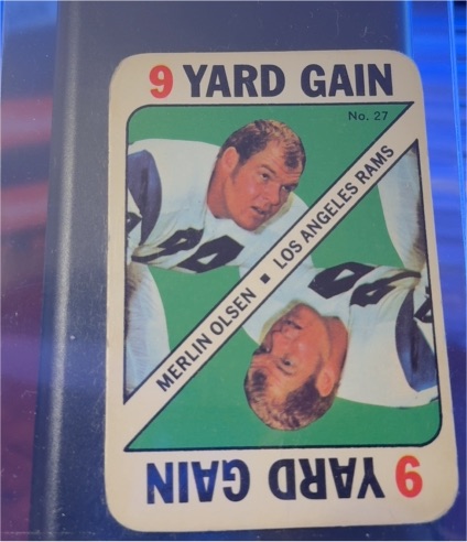 1971 Topps Game #27 Merlin Olsen — front