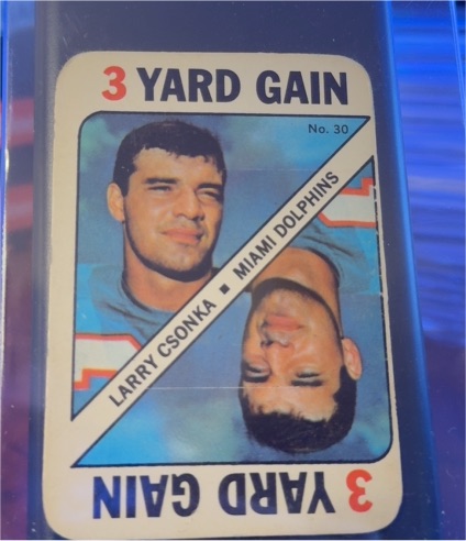1971 Topps Game #30 Larry Csonka — front
