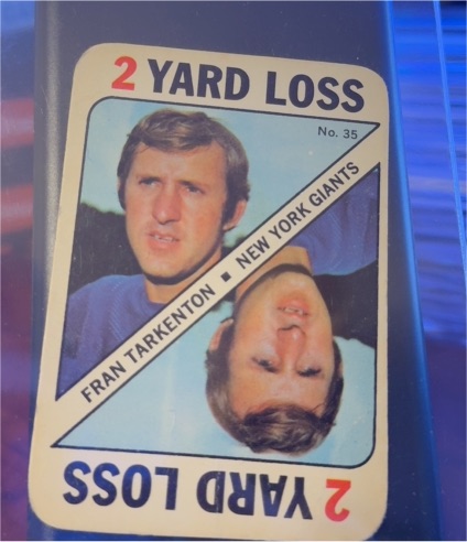 1971 Topps Game #35 Fran Tarkenton — front