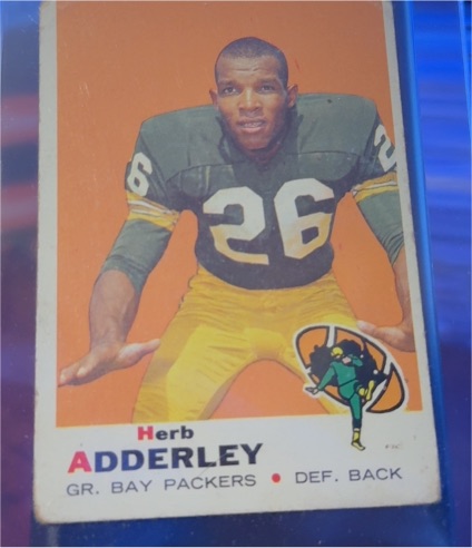 1969 Topps #255 Herb Adderley — front
