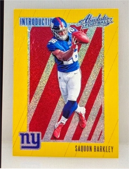 2018 Panini Absolute Introductions #IN-SB Saquon Barkley — front