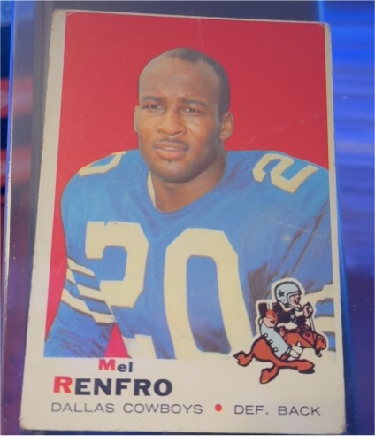 1969 Topps #254 Mel Renfro — front