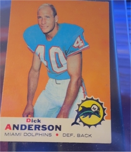 1969 Topps Football #59 Dick Anderson — front