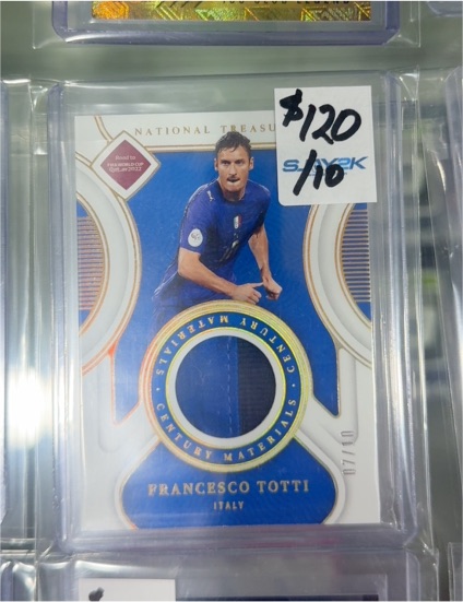 2022 Panini National Treasures Century Materials #CM-FT Francesco Totti — front