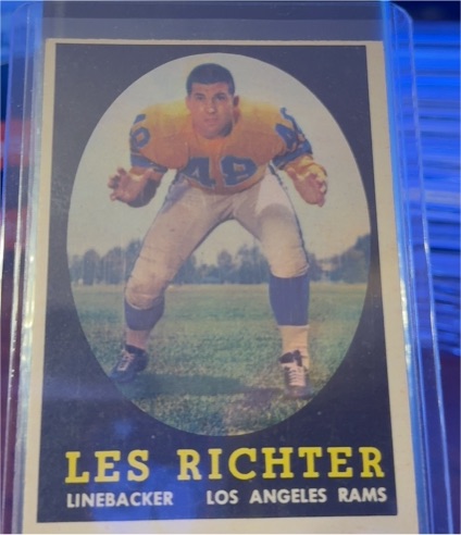 1958 Topps Football #105 Les Richter — front