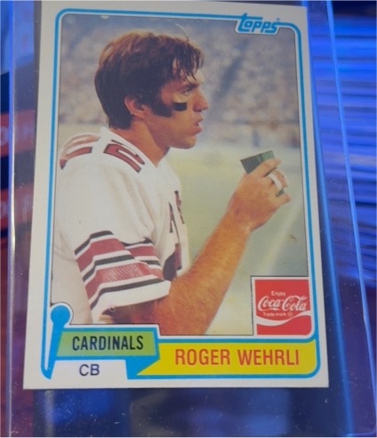 1981 Topps Coca-Cola #3 Roger Wehrli — front