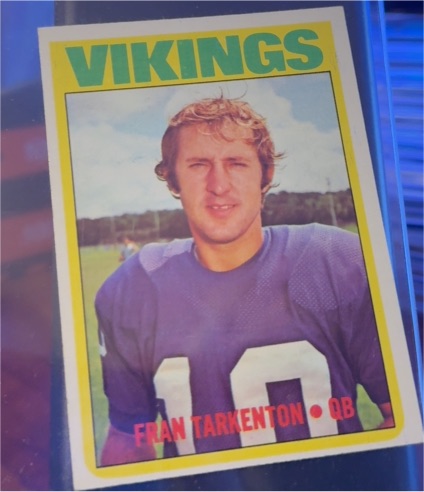 1972 Topps #225 Fran Tarkenton Minnesota Vikings — front
