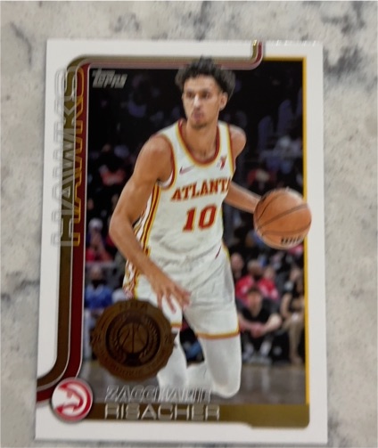 2025-26 Topps #62 Zaccharie Risacher — front