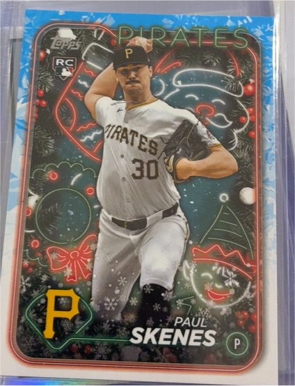 2024 Topps Holiday #H165 Paul Skenes — front