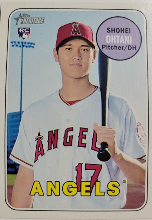 2018 Topps Heritage #600 Shohei Ohtani — front