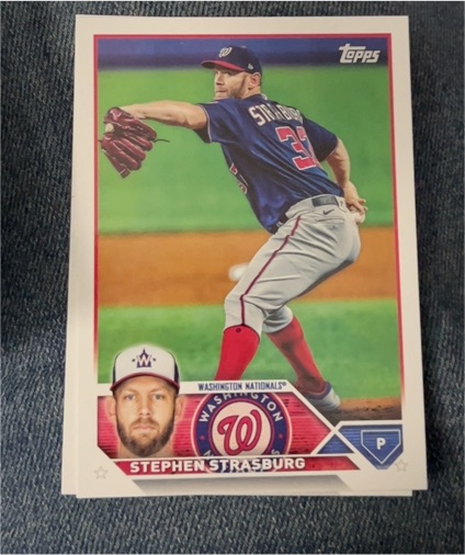 2023 Topps Update #US325 Stephen Strasburg — front
