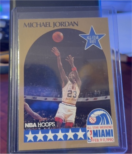 1990-91 NBA Hoops #5 Michael Jordan All-Star Game — front