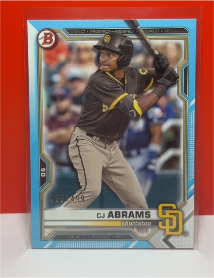 2021 Bowman Draft #BD-76 CJ Abrams — front