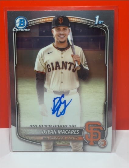 2025 Bowman Chrome #CPA-DM Djean Macares — front