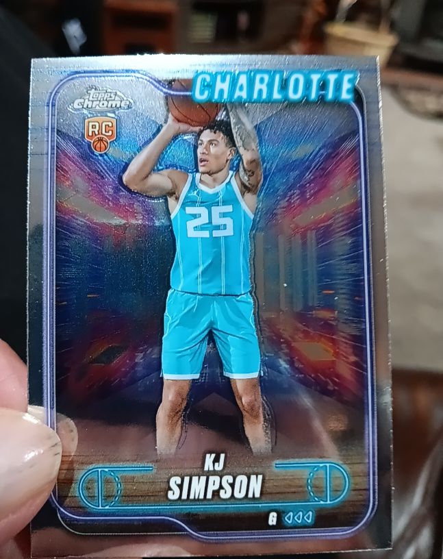 2024-25 Topps Chrome #102 KJ Simpson — front