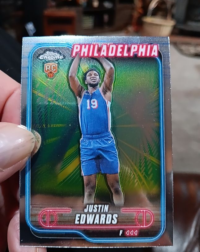 2024-25 Topps Chrome #161 Justin Edwards — front