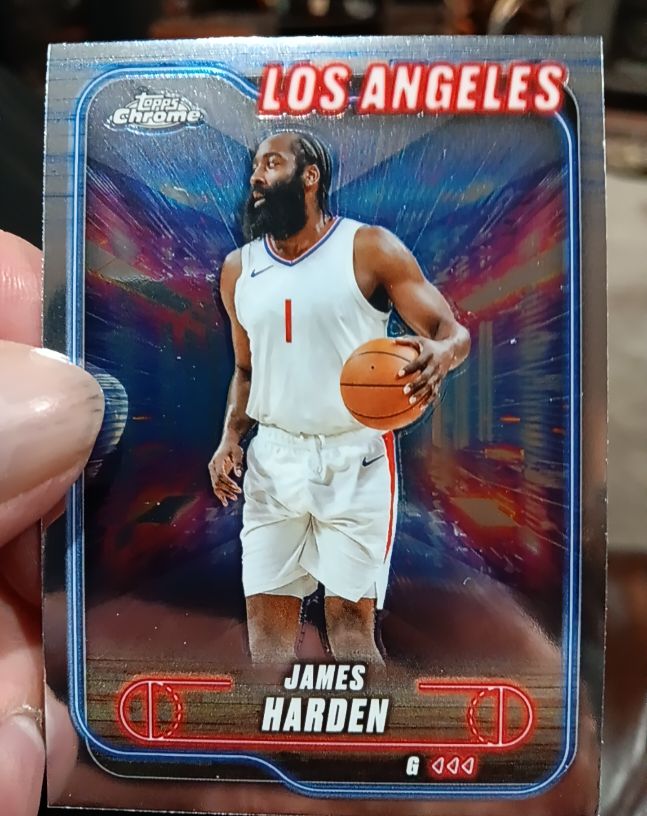 2024-25 Topps Chrome #198 James Harden — front