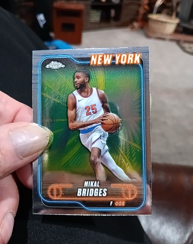 2024-25 Topps Chrome #190 Mikal Bridges — front