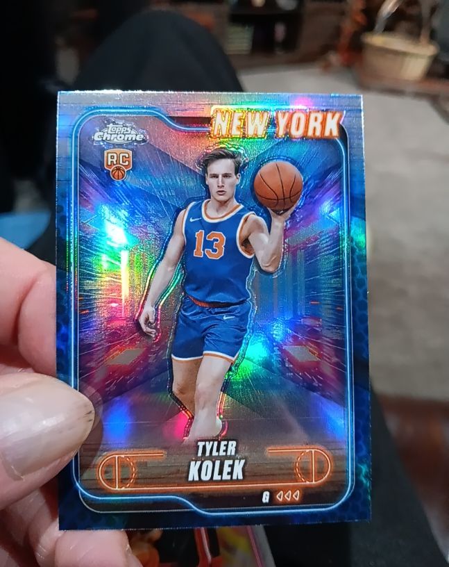 2024-25 Topps Chrome #167 Tyler Kolek Rookie Card — front