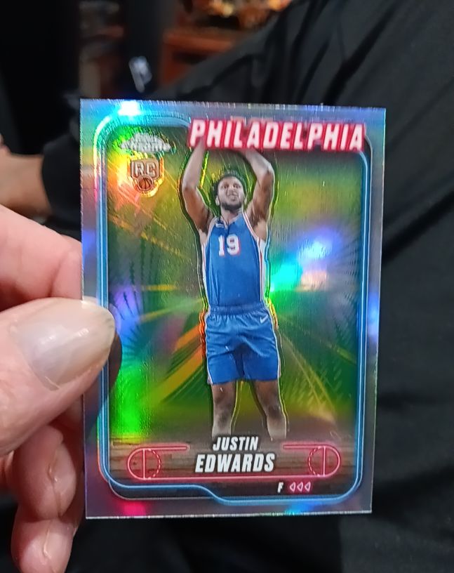 2024-25 Topps Chrome #161 Justin Edwards — front